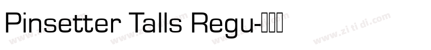 Pinsetter Talls Regu字体转换